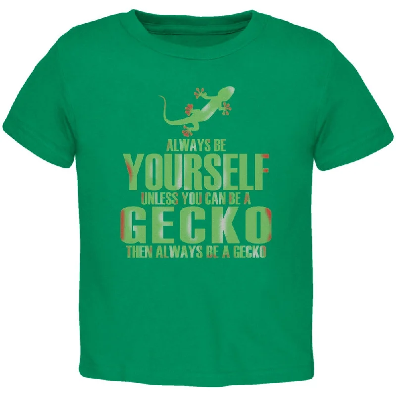 Always Be Yourself Gecko Kelly Green Toddler T-Shirt