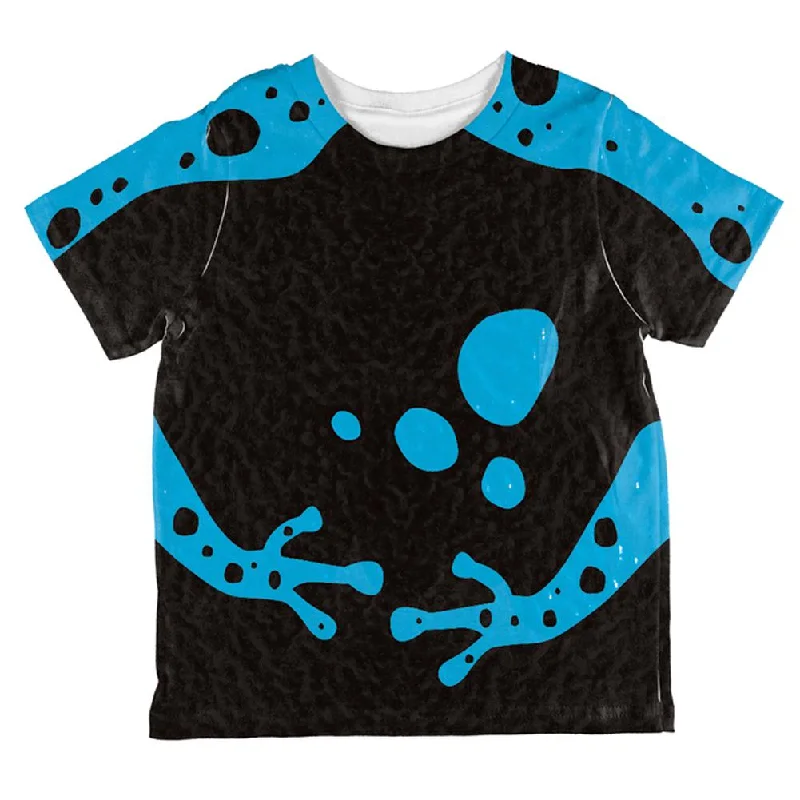 Blue Banded Poison Dart Frog Costume All Over Toddler T Shirt