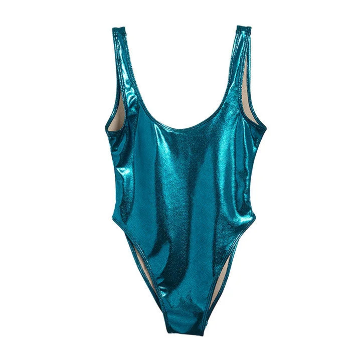 METALLIC TEAL [BLANK SWIMSUIT]