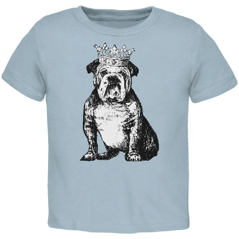 Bulldog Crown Light Blue Toddler T-Shirt