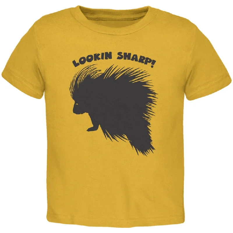 Porcupine Lookin Sharp Gold Toddler T-Shirt