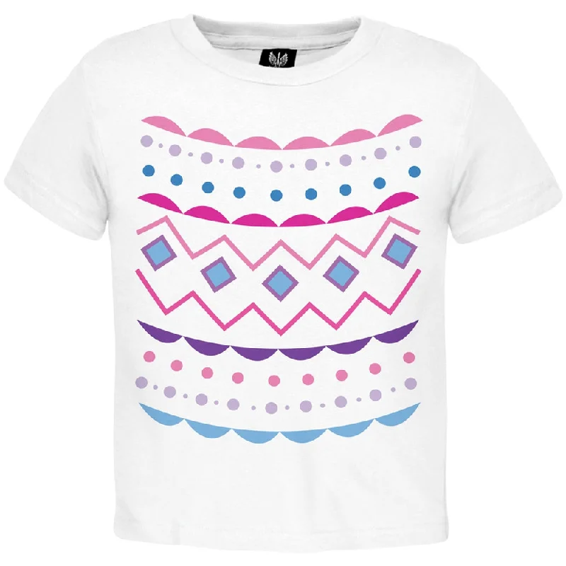 Easter Egg Pink Zig Zag Costume Toddler T-Shirt