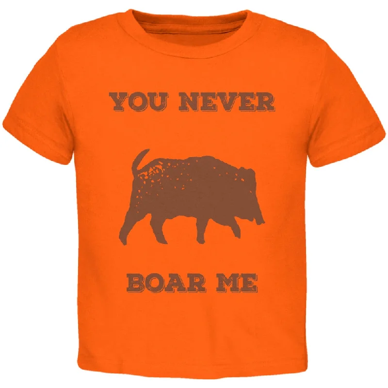 PAWS - You never Boar Me Orange Toddler T-Shirt