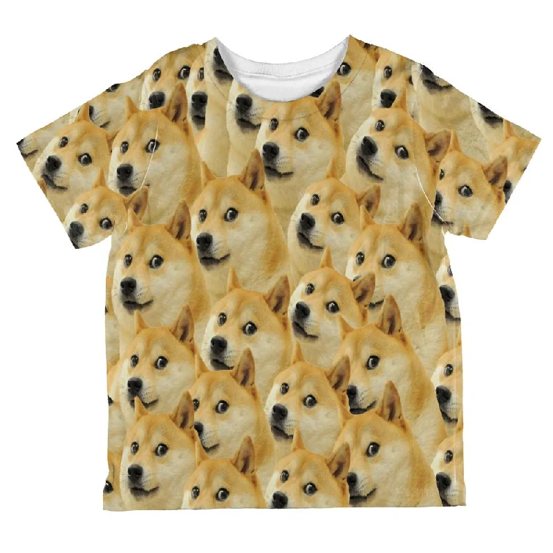 Doge Meme All Over Toddler T Shirt