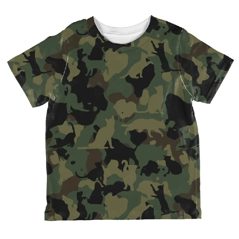 Cat Camo Catmoflauge All Over Toddler T Shirt