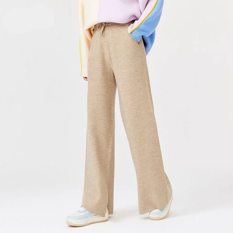 Winter Wide Leg Casual Pants for Women