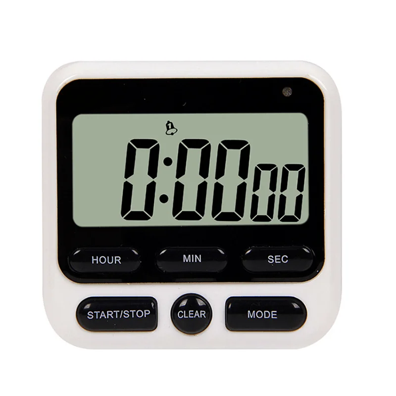 Minleaf ML-KT01 Digital Kitchen Timer Home LCD Screen Square Cooking Count up Countdown Alarm Sleep Stopwatch