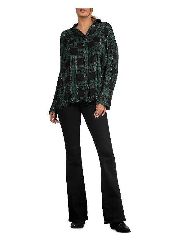 black green plaid