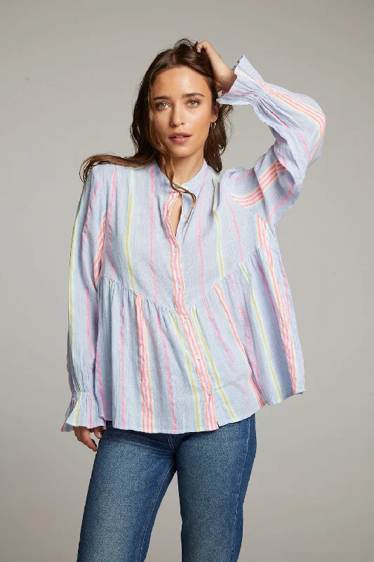 Dolphin South West Beach Stripe Button Down