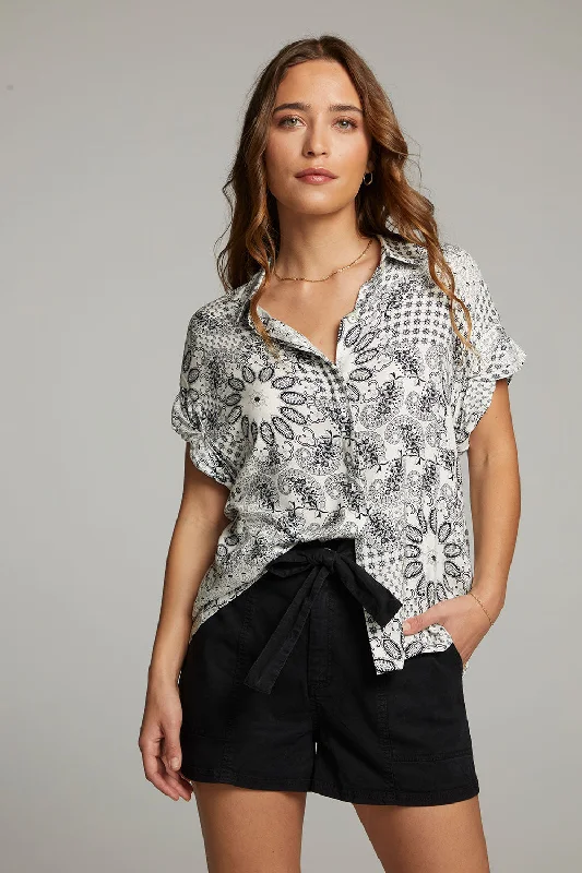 Rhythmm Paisley Bandana Button Down