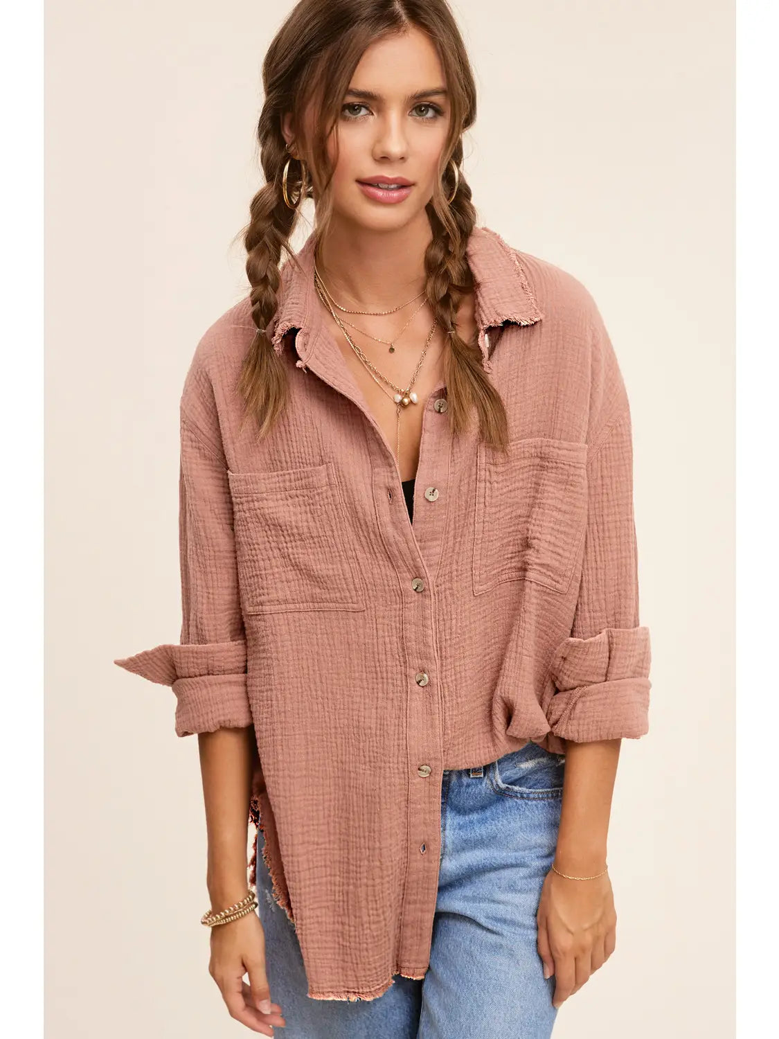 Sally Salmon Buttondown