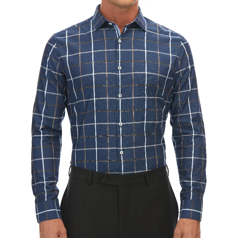 Space Dye Windowpane Button Down