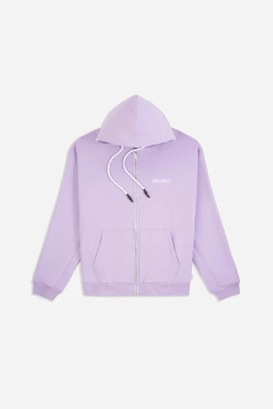 SOLAR ZIP HOODY LILAC