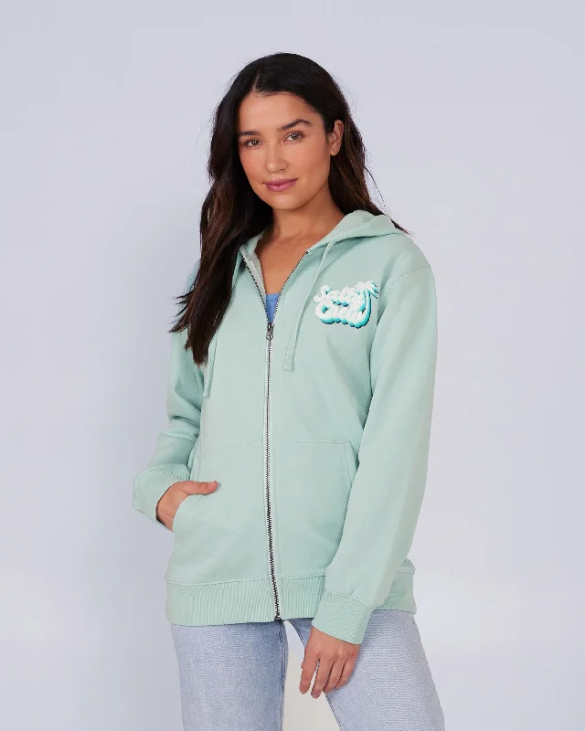 Salty Seventies Zip Hoody - Jade