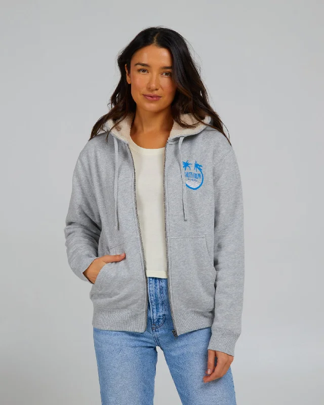 Shades Sherpa Zip Hoody - Athletic Heather