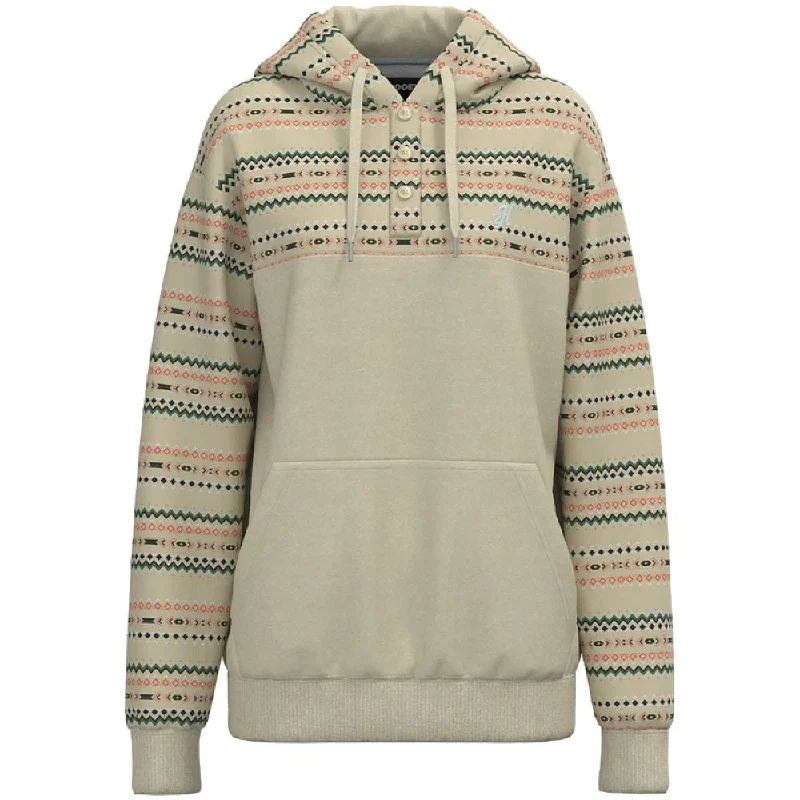 'Hooey'  Women's "Jimmy" Hoody - Cream / Aztec