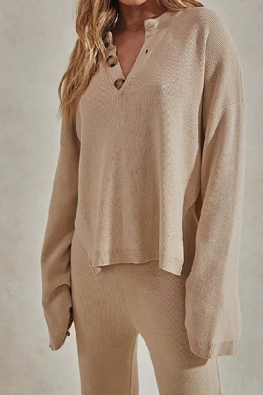 Sundays The Label WOMENS HERO KNIT TOP - BEIGE