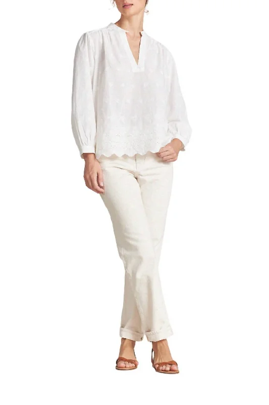 Bailey Blouse In Broderie Anglaise