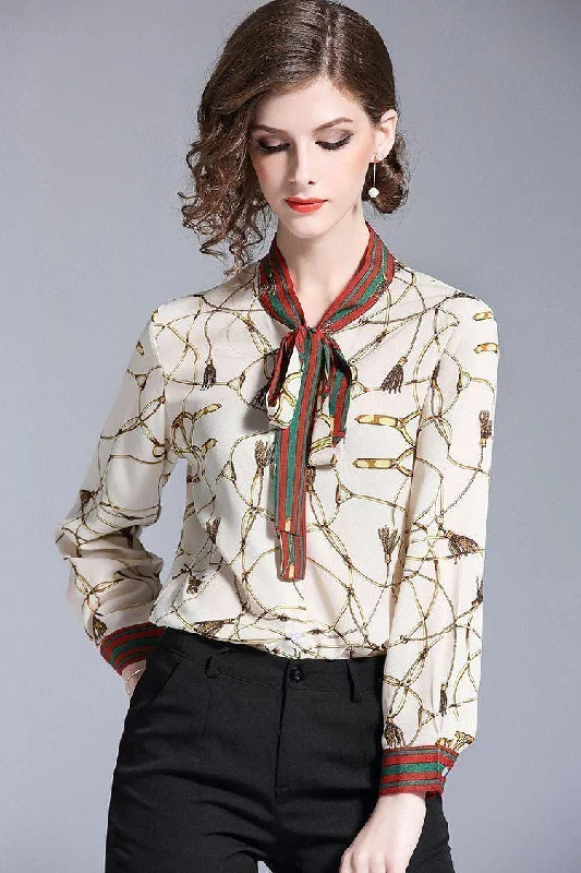 Fashion Blouse Women Elegant Chiffon Blouse