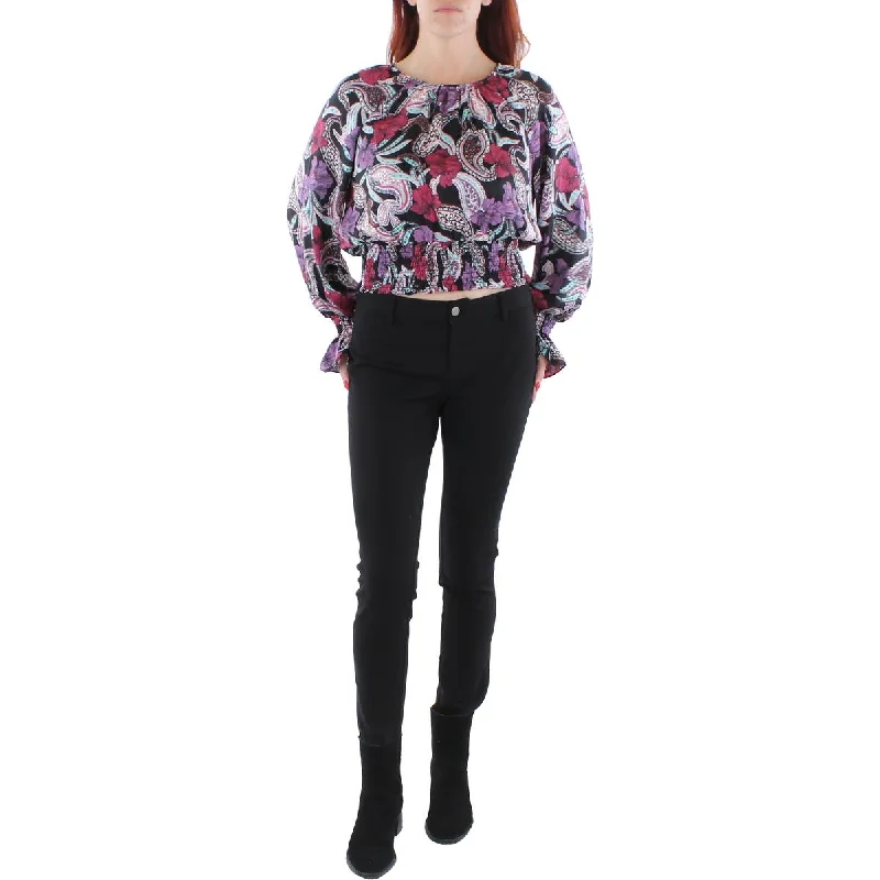 Womens Printed Office Blouse