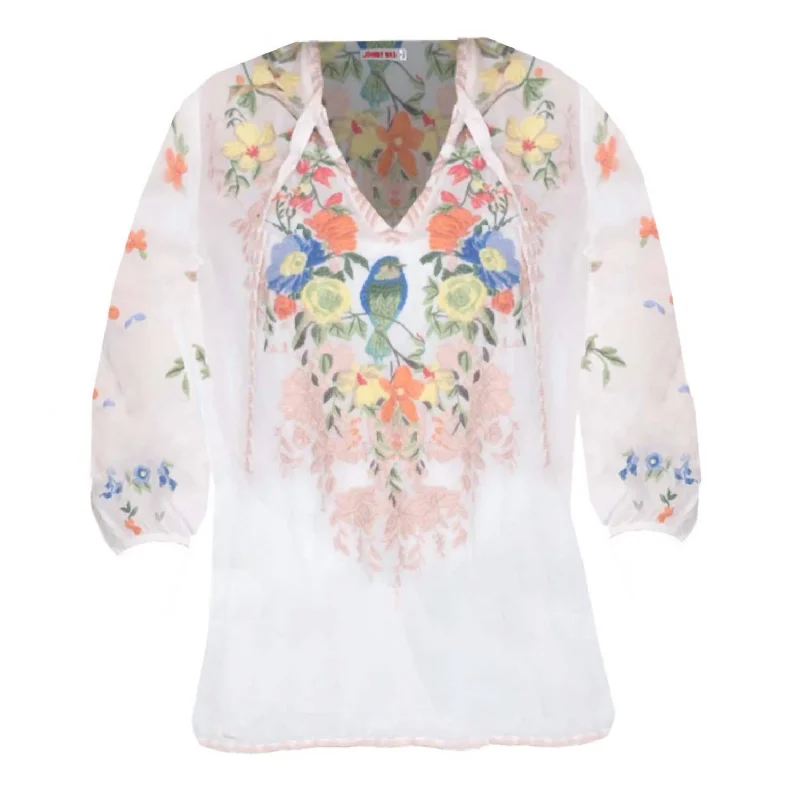 Women's Taifa Blouse In White/multi