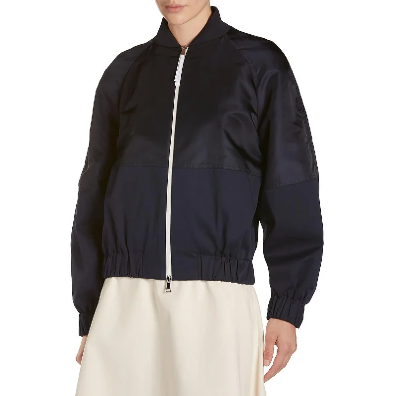 Gobie Womens Lightweight Short Bomber Jacket