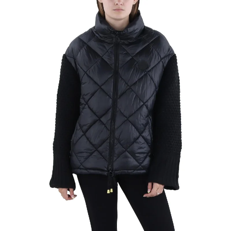 Womens Lightweight Nylon Puffer Jacket