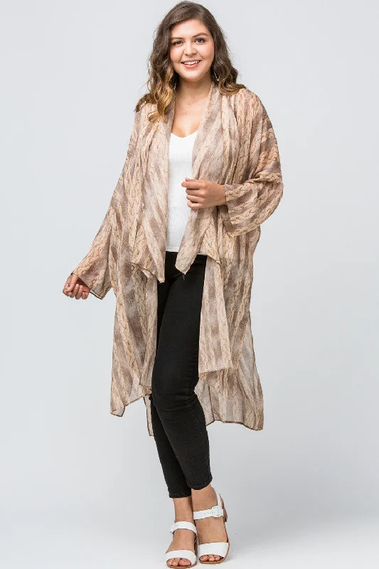 Snake Skin Kimono Duster