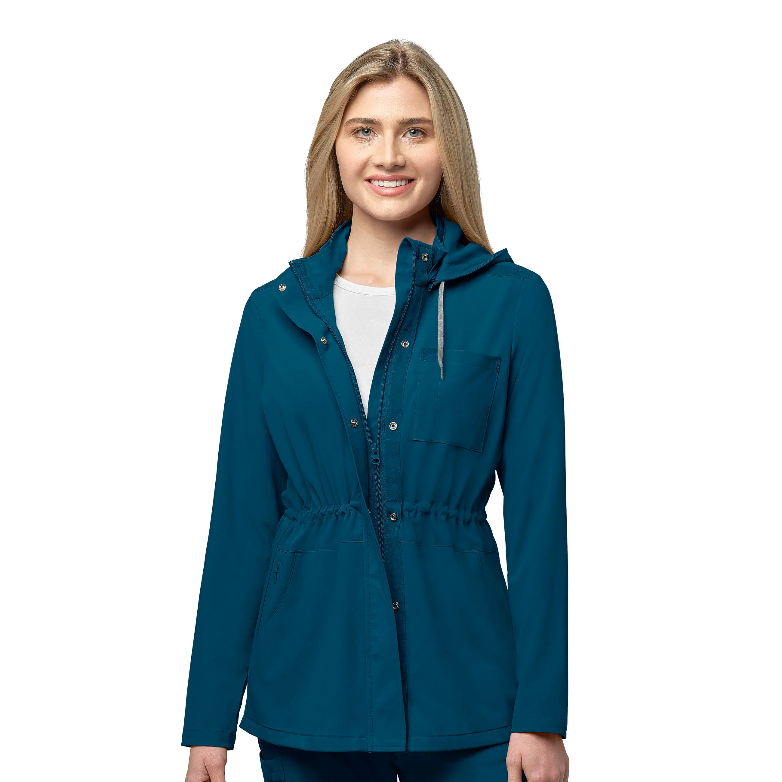 Wink Women's Convertible Hood Fashion Jacket - Caribbean Blue