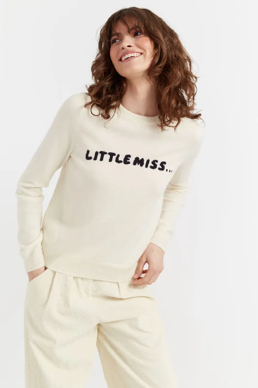 Cream Wool-Cashmere Little Miss Sweater