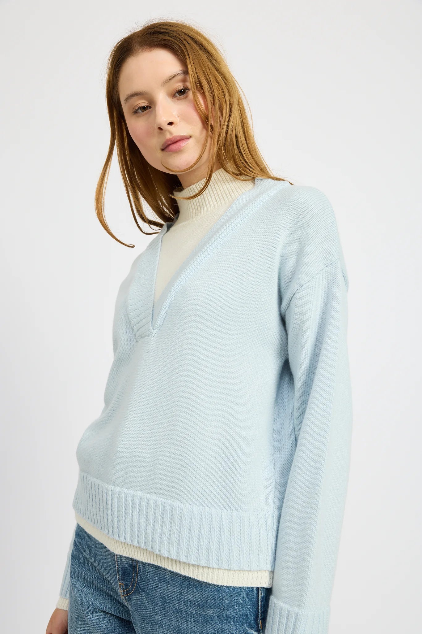 Ayden Knit Sweater (Ice Blue)