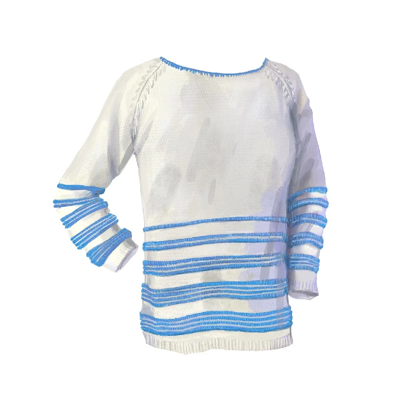 Nautical Stripe Scoop Neck Sweater