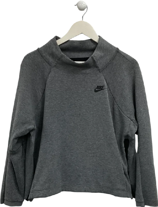 Nike Grey High Neck Sweater UK L